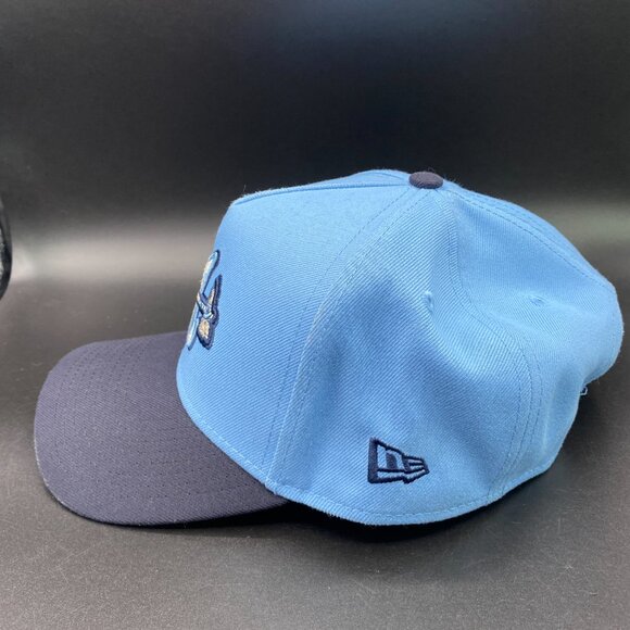 New Era Atlanta Braves Cap Hat Men's OSFM w/ Adjustable Strap Blue - Picture 9 of 15